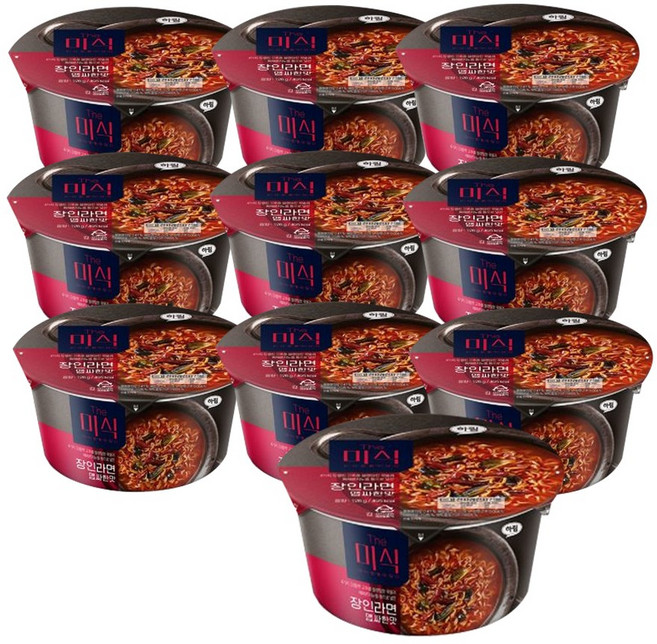 더미식 장인라면 맵싸한맛 컵라면 126g, 10개