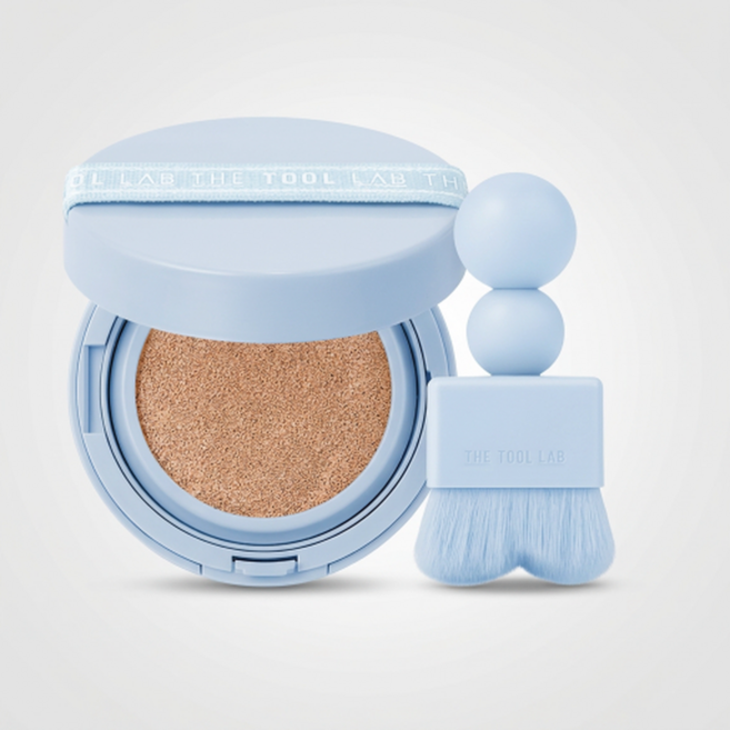 더툴랩 스탬프 스킨핏 쿠션 에어리, [쿠션브러쉬 세트] 23 내추럴 베이지