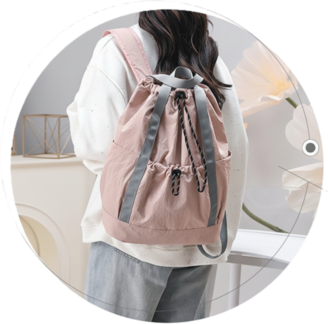 윤슬온 가벼운 2Way 기저귀 가방, 핑크