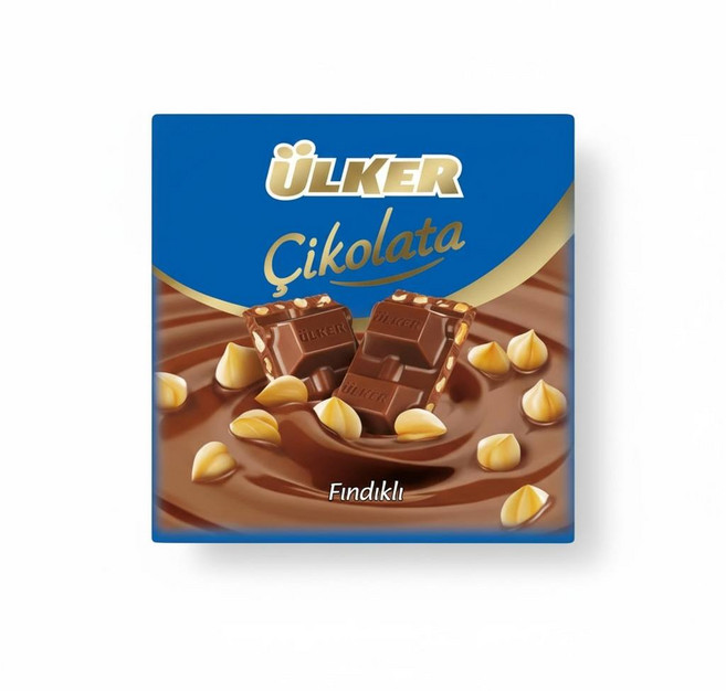 울케르 밀크 초콜릿 위드 헤이즐넛, 2개, 60g