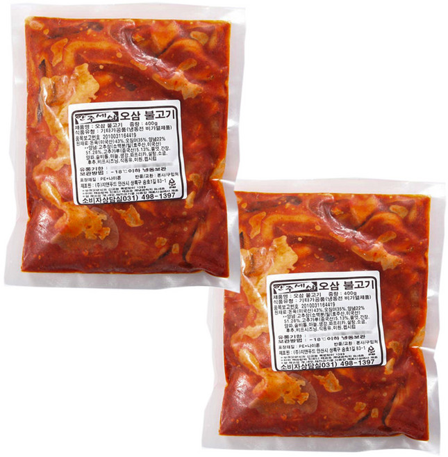 수연 오삼불고기, 2개, 450g