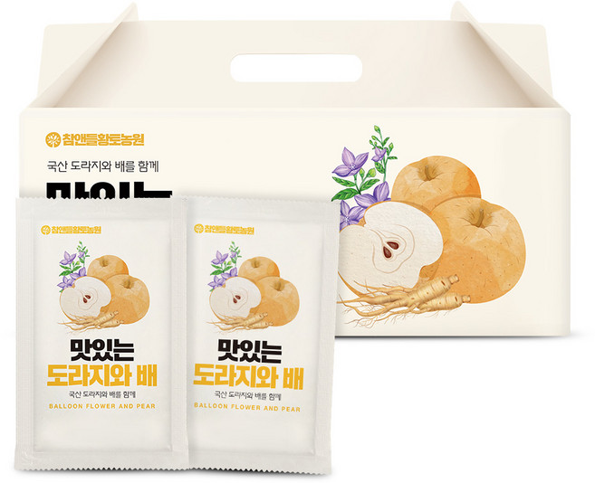 참앤들황토농원 맛있는 배도라지즙, 30개, 100ml