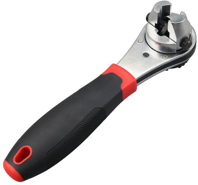 솔리드 만능 라쳇렌치 6-22mm 멀티 다기능 육각 스패너 깔깔이 라쳇핸들, 1개