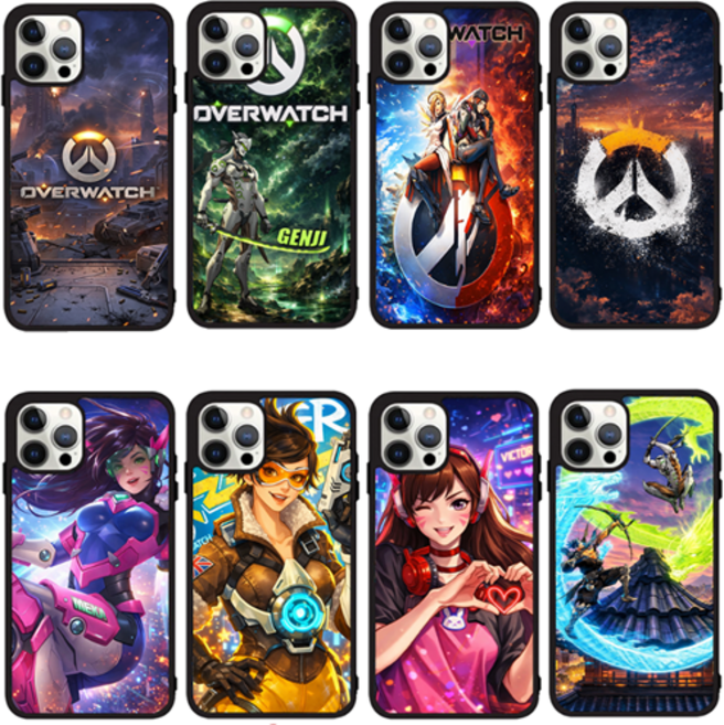 주문제작 오버워치 총싸움 신형 범퍼케이스 고화질 아이폰13프로 아이폰14프로 아이폰15프로 아이폰16프로 A15 S22울트라 S23울트라 S24울트라 S21+