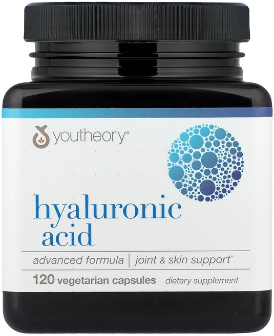 Youtheory Hyaluronic Acid Advanced Formula 120 Vegetarian Capsules, 120 Count, 1개 - 쿠팡