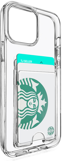 더조은셀러 아이폰13 프로 맥스 카드 2장 수납 케이스 변색없는 퓨어리티