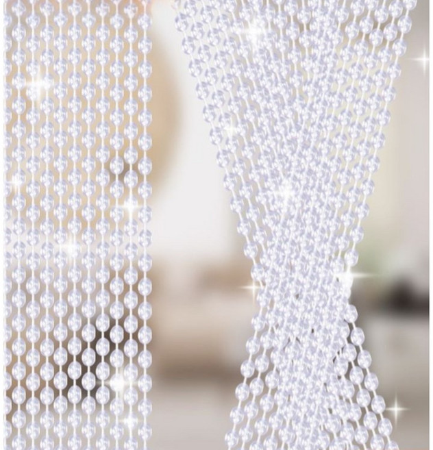 슈버 구슬 문발 현관 출입문 비즈발 가리개 커튼 입구 중국집 구슬골드, 너비 80 높이 0.8M 27줄 3CM, 구슬블루