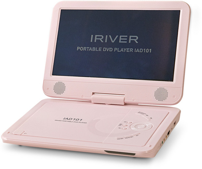 아이리버 포터블 휴대용 DVD 플레이어, IAD101(핑크)