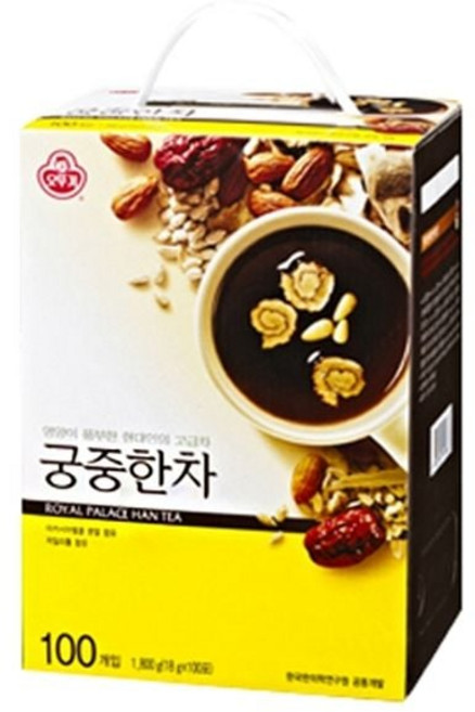 식용품 오뚜기)궁중한차 100T, 18g, 1개, 100개입