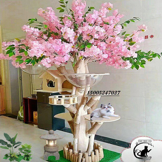 도랑가게 고양이캣타워 고양이카페 고양이 놀이터, 1개, 고양이 나무 2m 높이