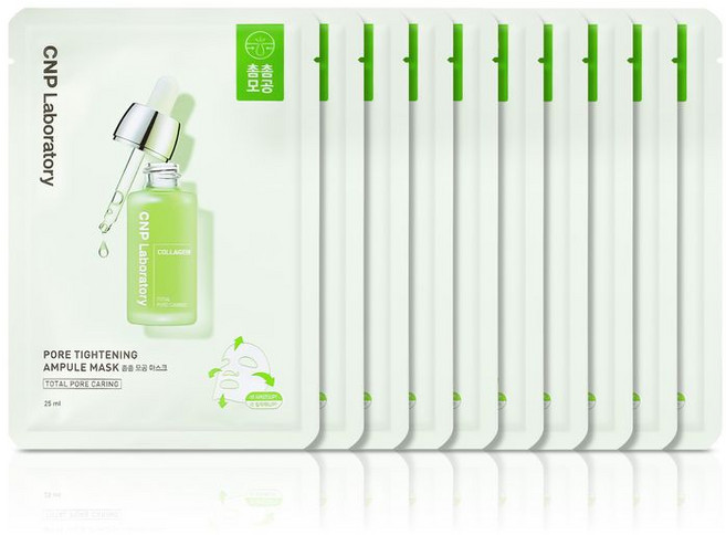 [차앤박(화장품)] [차앤박] 포어 타이트닝 앰플 마스크 25ml 10매, 10개입, 1개