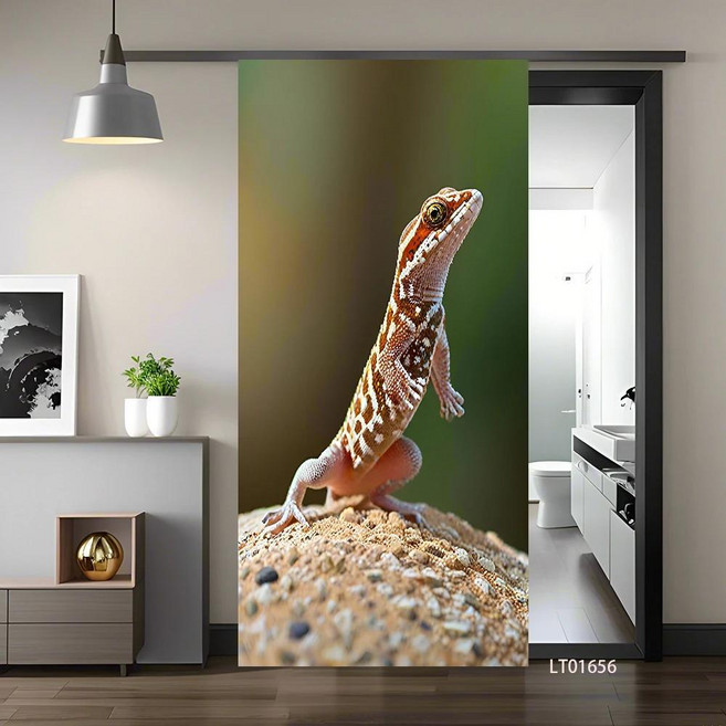 돌고래 카브라이트 귀여운 동물 도어 스티커 방수 탈부착 홈 장식 비닐 데칼, 1개, 19. 19 / C. 95x215cm(cut 2 ...