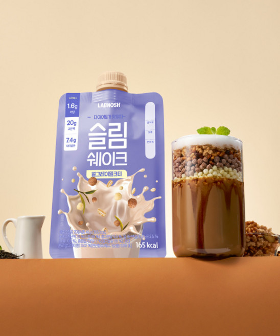 LABNOSH 슬림쉐이크 얼그레이 밀크티 7입 214697 {MH}, 1개