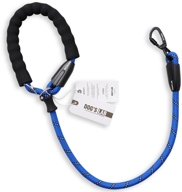 독스랩 숏리드줄 중형견 대형견 로프, 블루, 1개