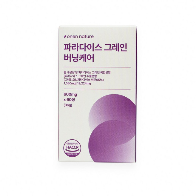 파라다이스 그레인 버닝케어 6파라돌, 1개, 60정