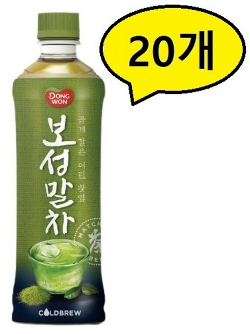 동원에프엔비 보성녹차, 500ml, 20개