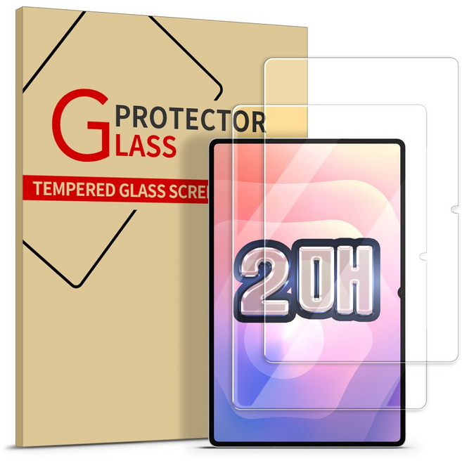 뷰씨 태블릿PC 강화유리필름 2p, 투명