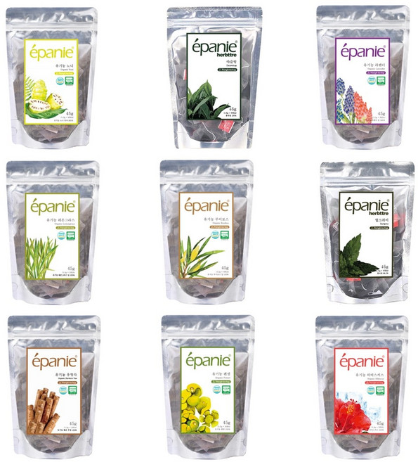 에빠니 유기농 허브차 삼각30티팩 16종 모음 캐모마일 로즈힙 라벤더 히비스커스 유기농허브티, 30개입, 1.5g, 2개