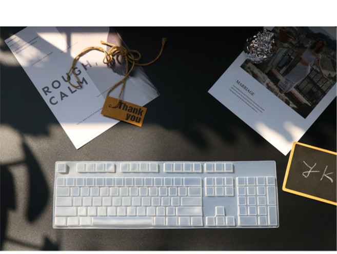 와이케이몰 맥스틸 G610K V2 키스킨 104키 고탄력 고급 TPU 방수 키보드 커버, 1개