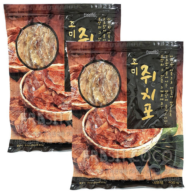 코스트코 푸드앤씨 조미 쥐치포 400G x 2 [아이스박스], 2개