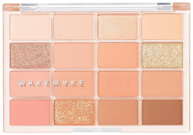 웨이크메이크 WAKEMAKE 소프트 블러링 아이 팔레트 07 소다 코랄 아이섀도우, 02 라이브 블러링, 1개, 1없음
