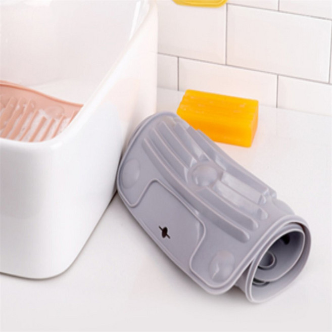 라이즈올 실리콘 빨래 세척판 빨래세척판 오염집중관리, 그레이