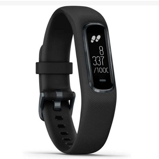 비포쉬프팅 가민 비보스마트 5 피트니스 런닝 조긴 트래커 밴드 스마트 워치 Garmin vivosmart 5, 기본 반지 사이즈, 블랙