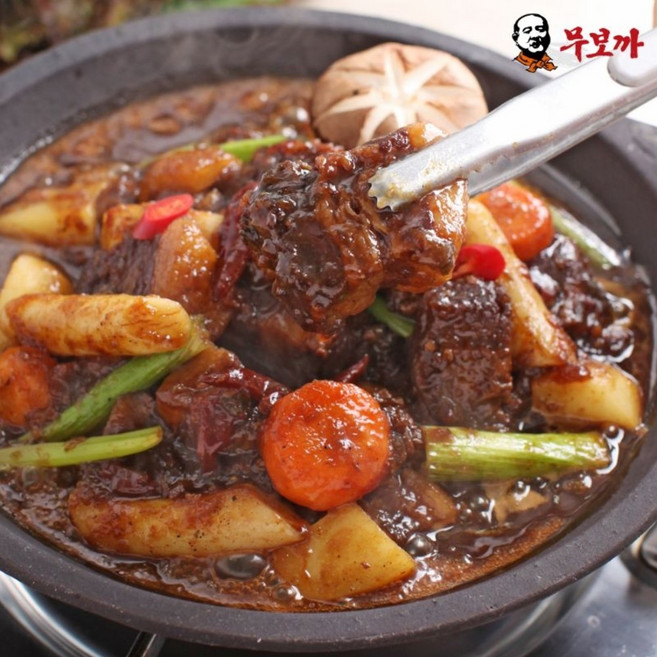 무보까 100% 국내산 한돈 삼겹 순살 돼지갈비찜 (냉동), 5개, 500g