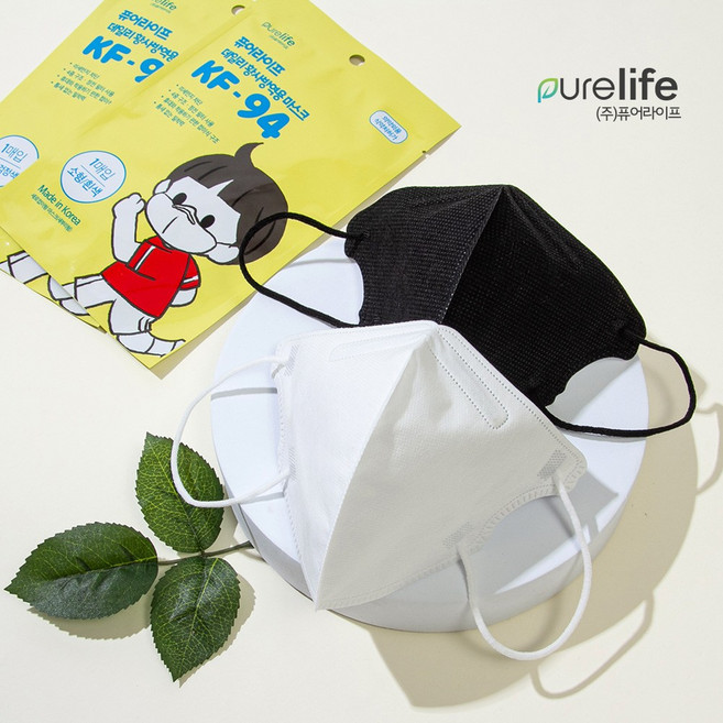 퓨어라이프 KF94 새부리형 마스크 소형 화이트/ 블랙 1BOX / 50매, 1개, KF94 새부리형 마스크 소형 블랙