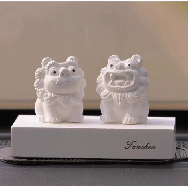 NuiNui 화장실 디퓨저 고급스러운 디퓨저+장식품 사자춤 공연 여러 가지 향기 다양한 장소에서 사용 가능, 흰색, 바다, 1개