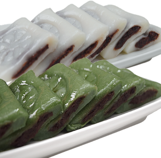 이든미 앙금절편떡백1kg+쑥1kg 개별포장, 앙금절편 백+쑥, 1kg, 1세트