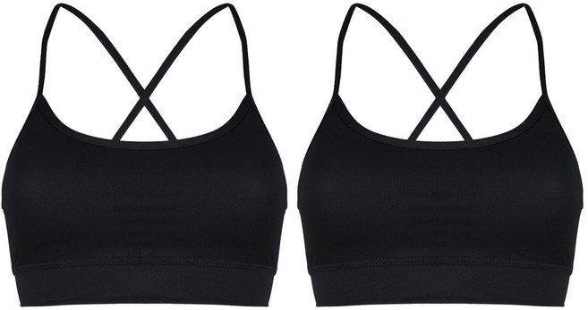 젝시나인 노와이어 에어로쿨 스포츠 끈 브라 2p 세트 XNB9052