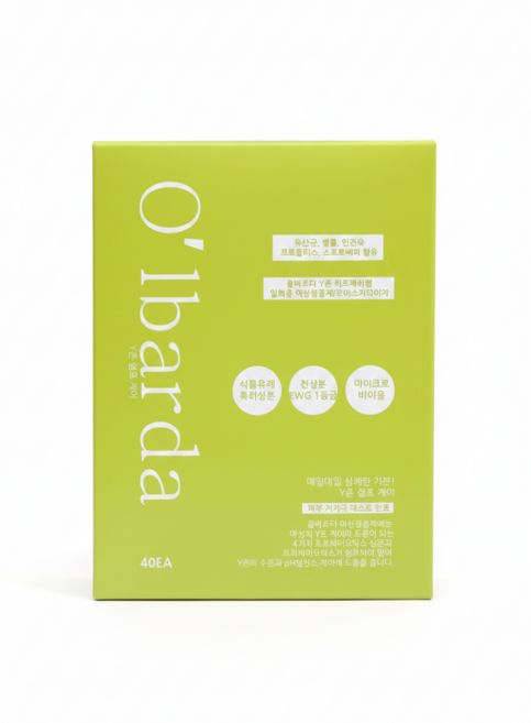 올바르다 여성청결제 Y존 이너케어 리프레쉬젤 40개, 2g