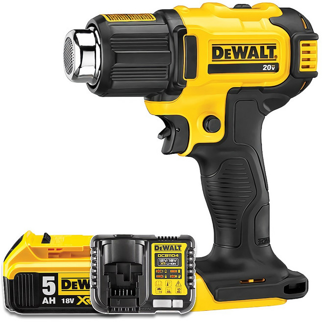 디월트공식대리점 DCE530 20V 무선 열풍기 세트 충전 히팅건 힛툴 산업용 공업용 드라이기 DCE530N, 1개