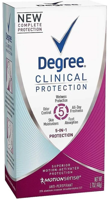 Degree 디그리 클리니컬 프로텍션 5-in-1 데오드란트, 3개, 48g - 쿠팡