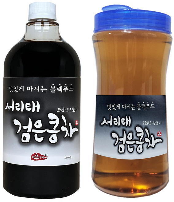 홍치마 대용량 국산 검은콩차 고농축 서리태 원액 쥐눈이 약콩 물 액상 950ml 다홍치마, 1개