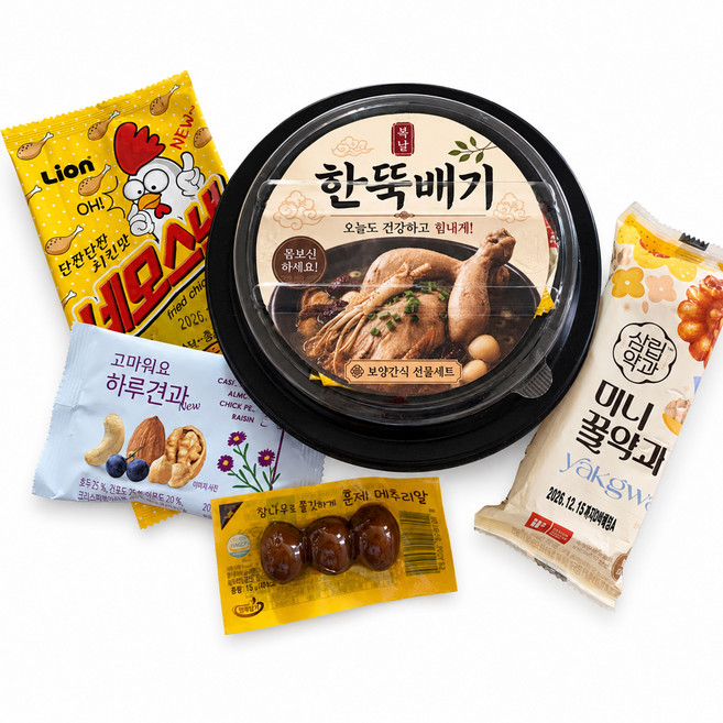 복날 한뚝배기 보양간식 선물세트 초복 중복 말복 단체선물 답례품 회사 학원 어린이집 간식세트, 1개, 복날 한뚝배기 선물세트