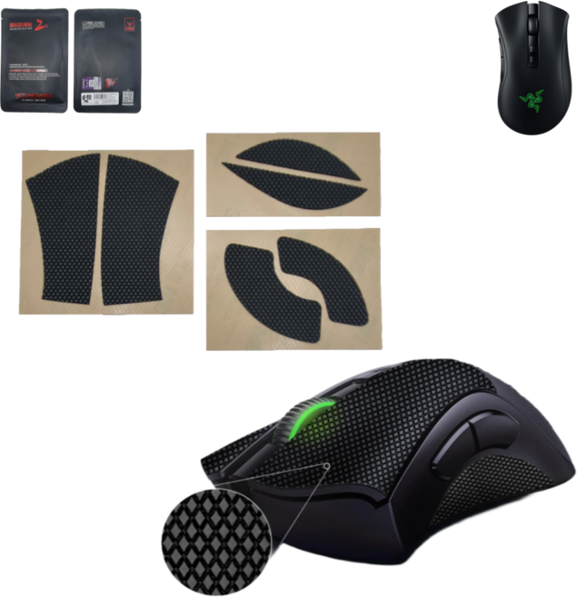 핫라인 게임즈 2세대 레이저 데스에더 V2 Pro 마우스 그립 테이프 논슬립 스티커, 핫라인 2세대 데스에더 V2 Pro 그립테이프