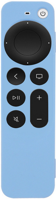 TV 4K 2세대 Siri 리모컨 충격 방지와 호환되는 실리콘 컨트롤러 낙하 방지 보호 케이스, 03 for sky blue