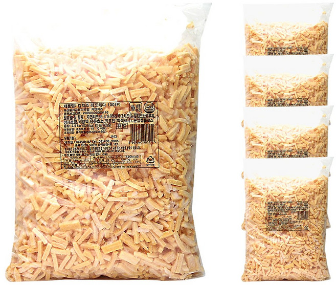 푸드올마켓_ 킹스코 킹치즈 레드체다100(F) 2.5kg /냉동 한박스 (2.5kg x 4ea), 4개