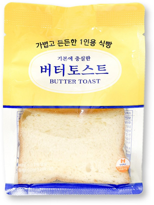 천빵 천원빵 가볍고 든든한 식빵 기본에 충실한 버터 토스트, 6개, 90g