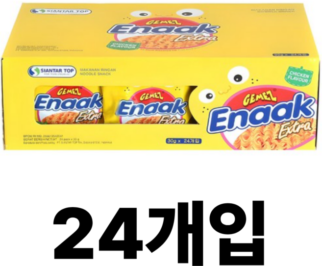 에낙 라면과자, 30g, 24개