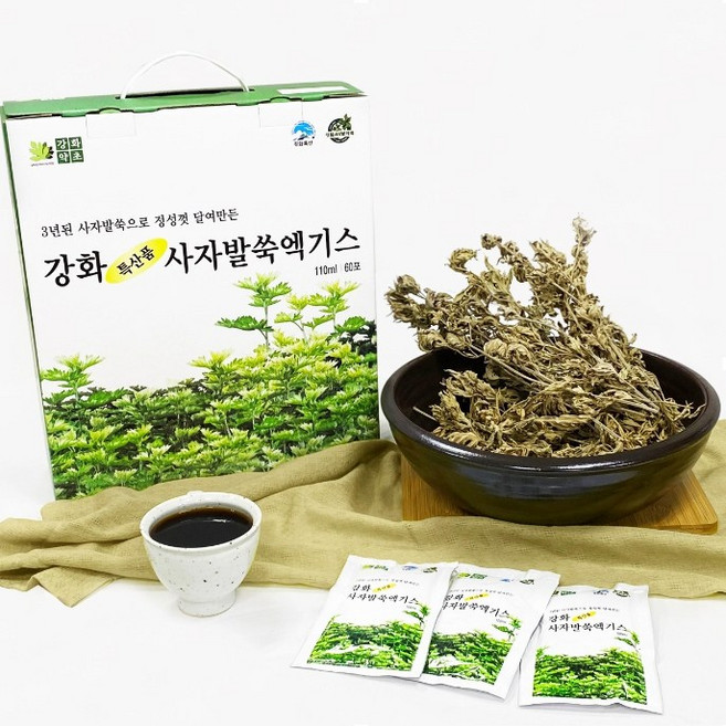 강화약초 강화사자발쑥 진액 약쑥즙 3L (100ml 30개), 30개, 100ml
