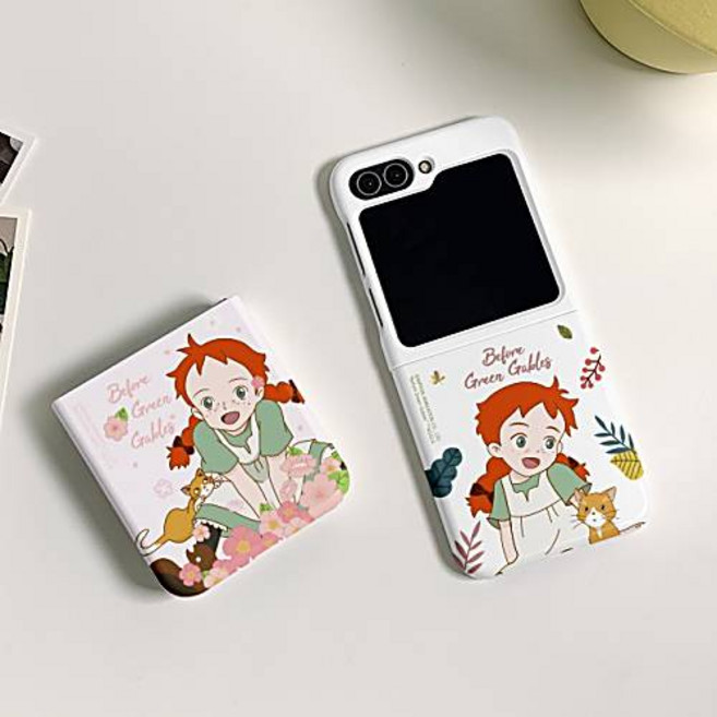 안녕앤 슬림 하드 만화 정품 캐릭터 빨강머리앤 갤럭시Z플립7 제트플립6 지플립5 폴더 폰 케이스