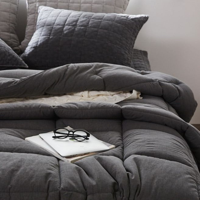 에스데코 PMM 60수순면 피그먼트 바이오워싱 차렵이불S 차콜