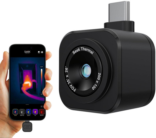 Seek 스마트폰 열화상카메라 Nano200 (200x150) 안드로이드용, 1개
