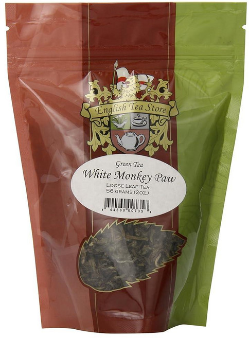 English Tea Store 루즈 리프 루이보스 허브 티 118.3ml(4온스), White Monkey Paw 녹차, 2 Ounce (Pack of 1), 1개, 1개