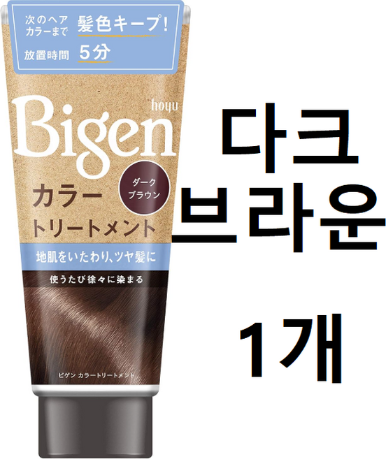 호유 비겐 컬러 트리트먼트 (다크브라운), 1개