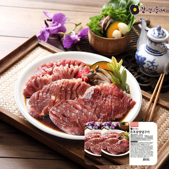 [강강술래] 돈목살양념구이 700g x 2개
