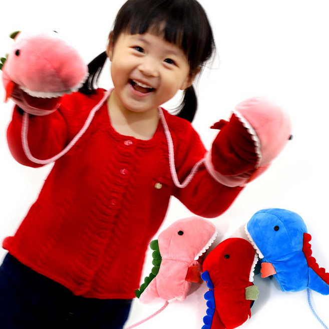 유아 공룡 인형 장갑 아동용 겨울 방한 캐릭터 장갑